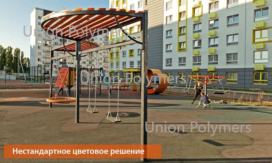 Качели маятниковые К-75/2 с цепным подвесом "Гнездо" + Тип-2